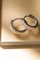 The Baby Pave Huggies ~ Silver - Shake Your Bon Bon
