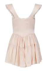 The Elisabeth Romper Dress - Cream Satin - Shake Your Bon Bon