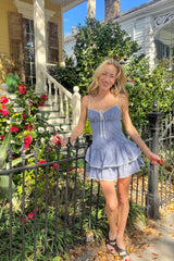 The Katy Ruffle Mini Dress - Shake Your Bon Bon