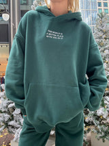The World is a Better Place Embroidered Hoodie - Shake Your Bon Bon