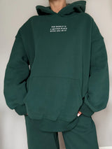 The World is a Better Place Embroidered Hoodie - Shake Your Bon Bon