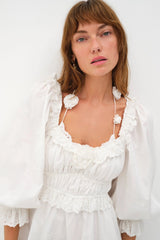 Tiana Mini Dress ~ White - Shake Your Bon Bon