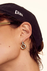 Two - Tone Interlock Hoops - Shake Your Bon Bon