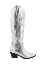 Urson Western Boot ~ Silver Metallic - Shake Your Bon Bon