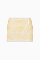 Valerian Cotton Victorian Mini Skirt ~ Lemon Icing - Shake Your Bon Bon