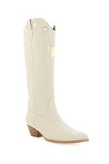 Velma Western Boot ~ Ivory/Gold - Shake Your Bon Bon