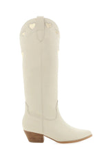 Velma Western Boot ~ Ivory/Gold - Shake Your Bon Bon