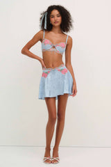 Vintage Rose Eyelet Skirt - Shake Your Bon Bon