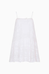 Vionett Cotton Victorian Mini Dress ~ White - Shake Your Bon Bon