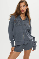 Weekend Thermal Hoodie ~ Shadow Blue - Shake Your Bon Bon