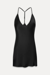 x JENNIE Colette Silk Mini Dress ~ Black - Shake Your Bon Bon