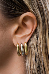 XL Chain Link Hoops ~ Gold - Shake Your Bon Bon