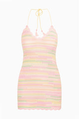 Zoa Cotton Crochet Mini Dress ~ Tropical Swirl - Shake Your Bon Bon