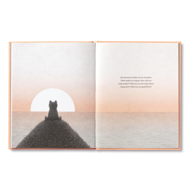The book’s alluring artwork and uplifting life lessons shine light on how gratitude brightens our lives Adorable pen and pencil illustrations will evoke childlike wonder for readers of all ages Features a debossed hardcover and dust jacket Size:6.625″ W x 8.25″H Page Count: 48 pages