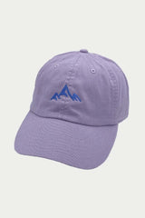 This is the peak, so grab this classic cap and enjoy the ride! Featuring a soft cotton feel and a classic construction that just gets better with time.  100% Cotton One size fits most Adjustable buckle strap at back Embroidered mountain design