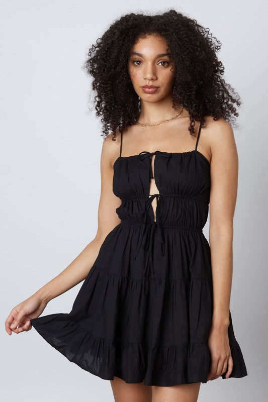 Fabric of our Lives Mini Dress ~ Black