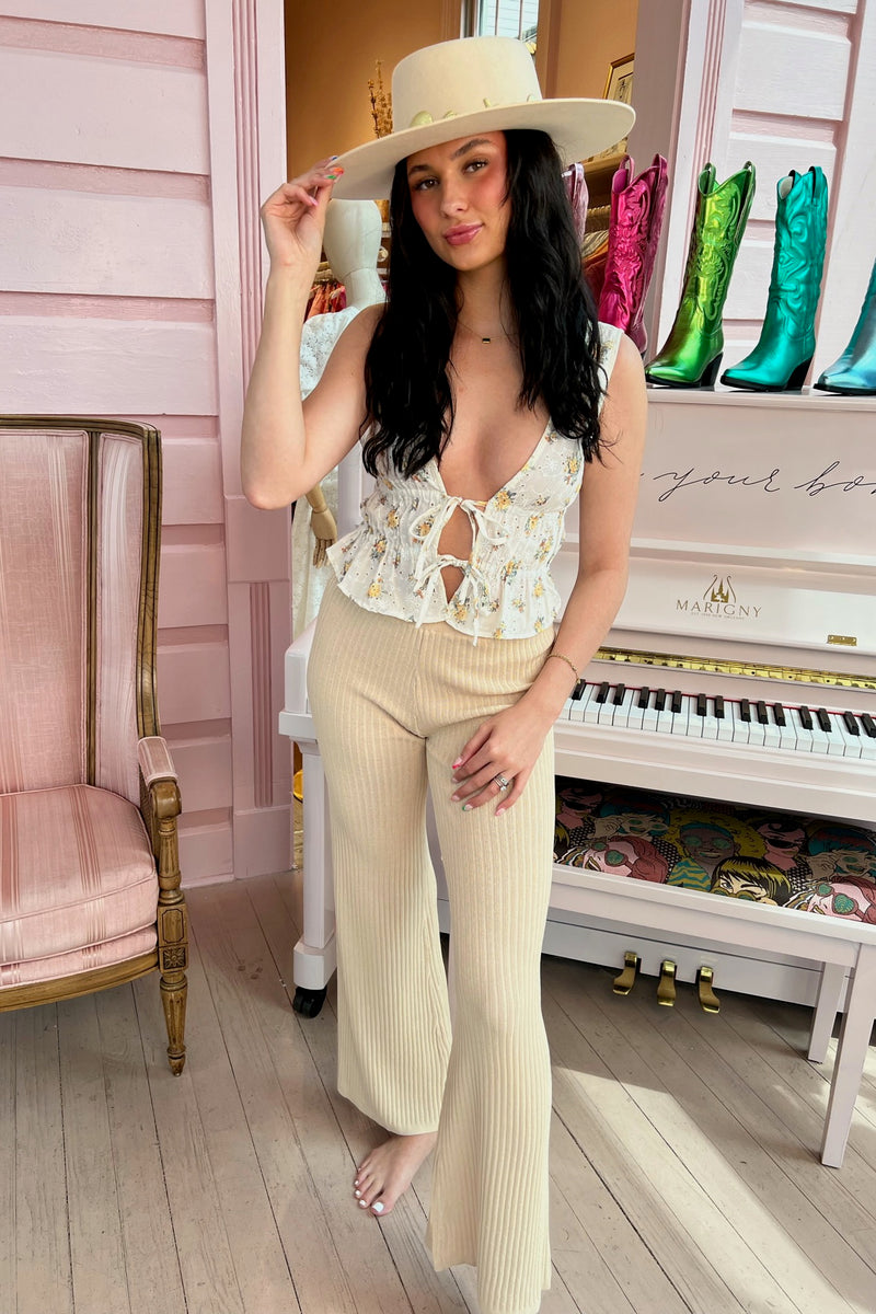 Anywhere with You Ribbed Knit Set