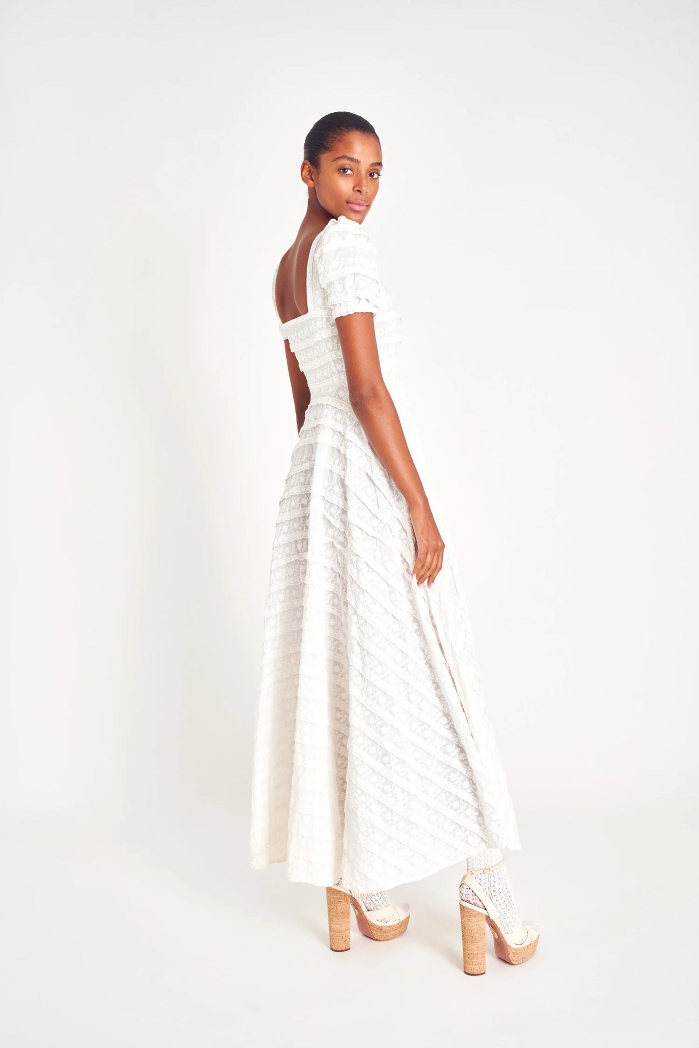 Loveshackfancy Ryan Catalina Lace Maxi Dress Ivory 4