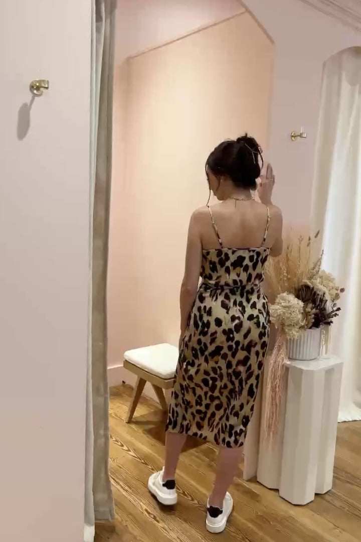 Our favorite, iconic NFD leopard print has arrived in a classic Cami shape. Mix and match with the matching Jaspre Skirt (shown here) to complete the look, or pair with jeans for a night on the town ~ you can't go wrong! 