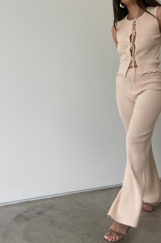 Anywhere with You Ribbed Knit Set
