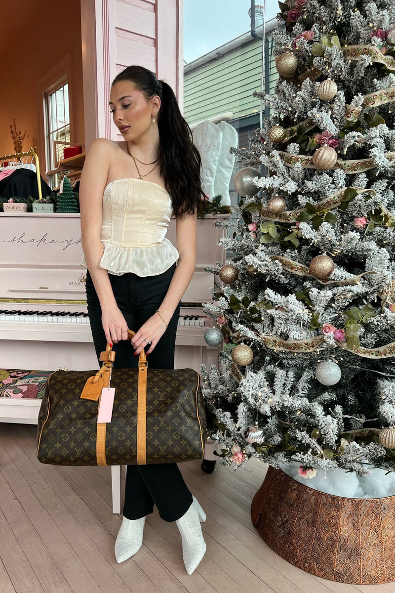 A gift to be cherished and passed down for years to come... even if that gift is for yourself! We love having these luxury, pre-owned designer bags in store... and sometimes it takes a while for us to get them in again because we look specifically for Grade A, AB, and sometimes B quality (anything grade BC- E we do not touch). Meaning that these items have been loved (pre-owned), but hold no heavy signs of damage and are still in great condition.