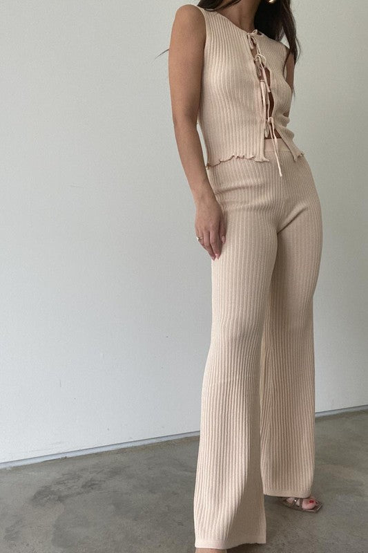 Anywhere with You Ribbed Knit Set