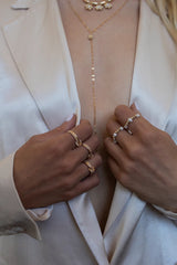 Gold Dust Stretch Ring ~ Gold Filled