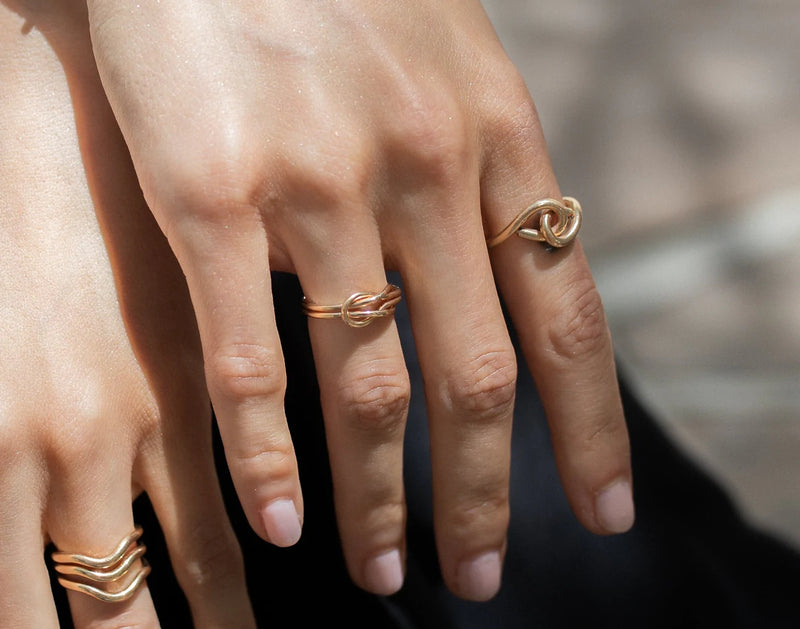 Double Knot Ring ~ Gold Filled