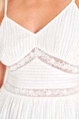 Cinnamon Mini Dress ~ True White