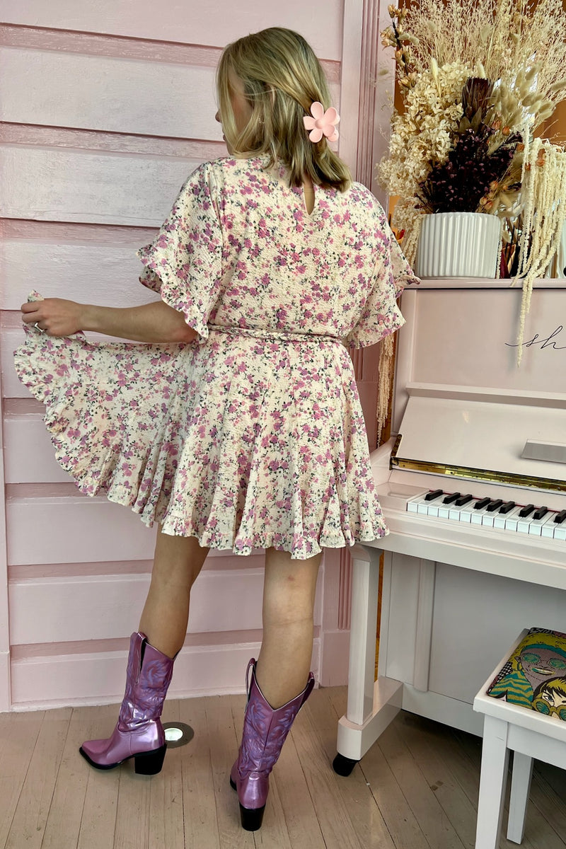 Catch the Bouquet Mini Dress ~ Pink Floral