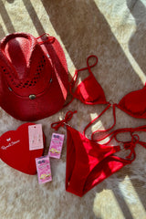 Wild at Heart Tie Bikini Set
