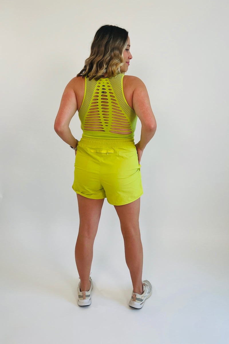 Adventure awaits and luckily these drawstring shorts are ready for it all! The ultimate active shorts, these mid-thigh length gems feature a curved hemline for added mobility. The toggle drawstring and double waistband give you extra comfort and security for all of your activities. Pairs perfectly with our Adventure Awaits Laser Cut Sports Bra.