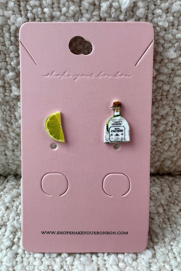 Ah, nothing goes together quite like tequila and lime... except maybe us and these precious stud earrings! Perfectly stackable for everyday wear.  Handmade in the USA Light weight Hypoallergenic
