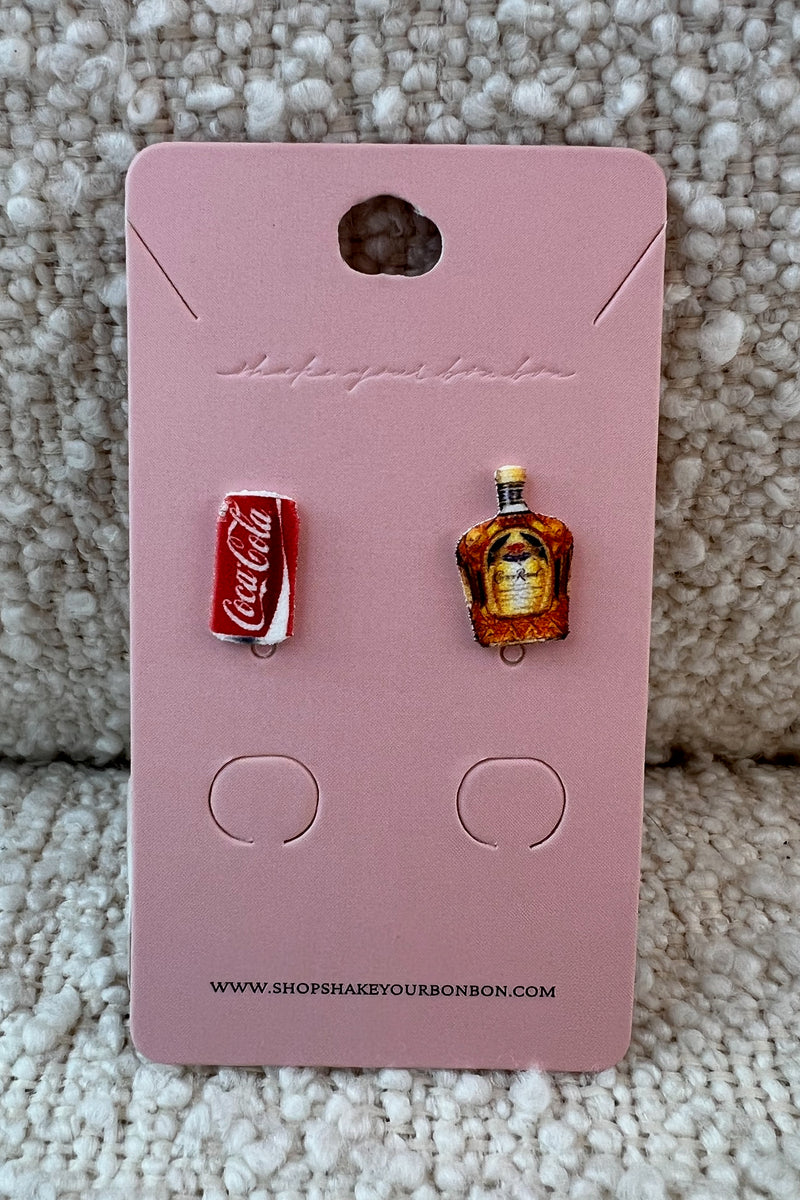 Name a better duo than these precious Crown & Cola Stud Earrings! A playful pop of color for any occasion, not to mention the cutest gift we can imagine! Handmade in the USA Light weight Hypoallergenic
