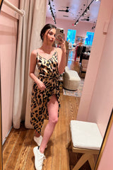 Our favorite, iconic NFD leopard print has arrived in a classic Cami shape. Mix and match with the matching Jaspre Skirt (shown here) to complete the look, or pair with jeans for a night on the town ~ you can't go wrong! 