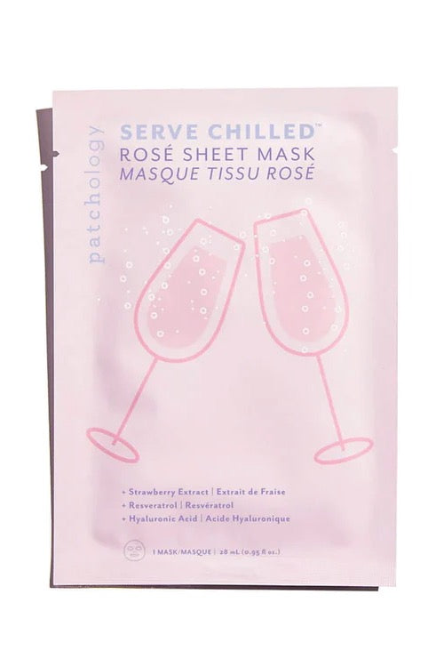 Grab A Sheet Mask And A Wine Glass ~ Say cheers to our delightfully relaxing Rosé Facial Sheet Masks. These masks are formulated with a dose of hydrating Hyaluronic Acid and antioxidants, Resveratrol (from grapes!) and Strawberry Extract to help protect from environmental stressors that can lead to early signs of aging. Might we suggest storing them in the fridge, then pairing with a beach picnic, stacked cheese plate, and perhaps a glass of actual rosé? Off-the-charts refreshment.