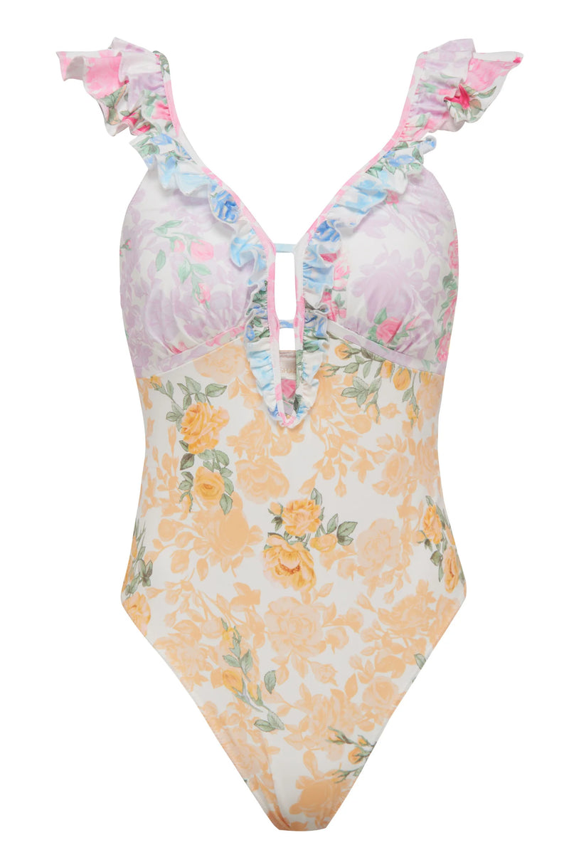 Tibbie One Piece ~ Rainbow Clouds