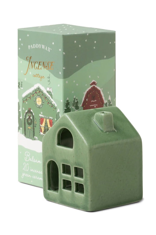 Holiday Town Incense Cone Holder ~ Balsam & Fir