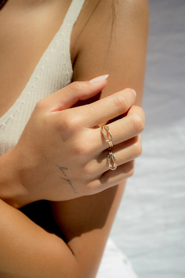 Double Knot Ring ~ Gold Filled