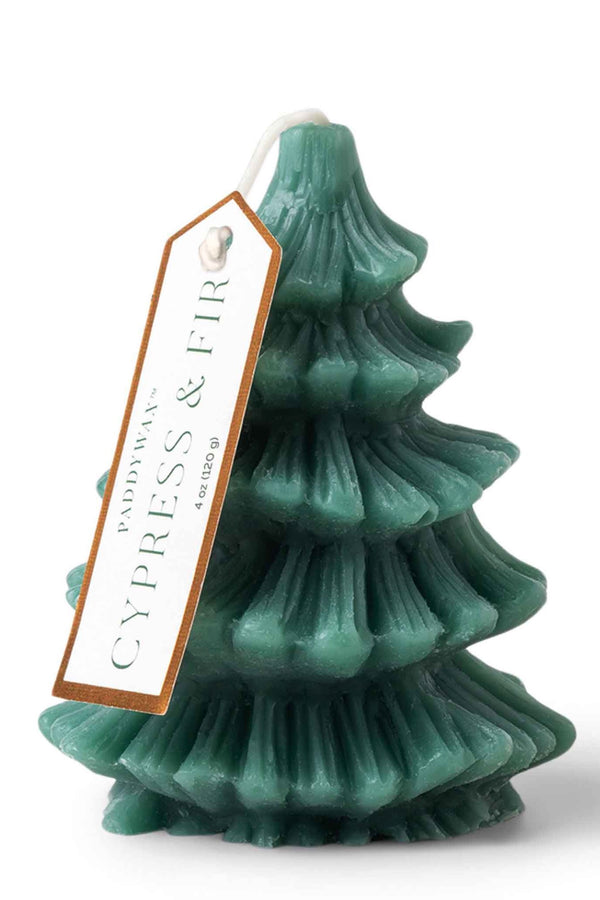 Inspired by native cypress trees, cozy fireplaces, and the feeling of togetherness, this precious small holiday tree totem candle is designed to evoke a sense of holiday cheer that carries throughout the season. The perfect festive candle that'll deck your halls with notes of frosted fir needle, white eucalyptus, and crushed pine cone.