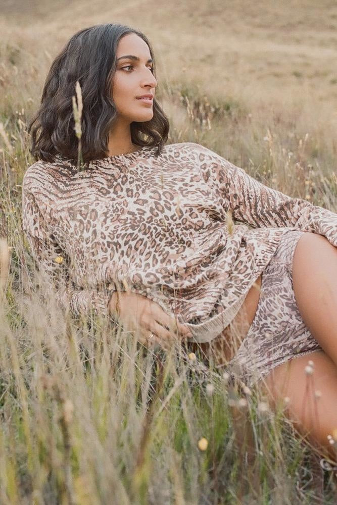 Our wild and wonderful Ada Bloomers with their comfy elastic waist and signature leopard print are our most wearable intimates yet. Ideal for under sheer garments for an 'accidentally on purpose' peek-a-boo effect, this classic Spell staple is always a favourite.