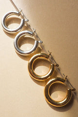 Baby Amalfi Tube Hoops ~ Silver - Shake Your Bon Bon