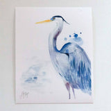 Blue Heron Wading 5" x 7" Lyla Clayre Print - Shake Your Bon Bon