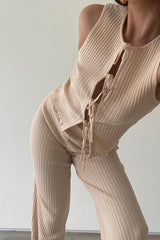 Anywhere with You Ribbed Knit Set