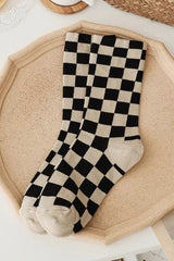 Comfy in Check Socks - Shake Your Bon Bon