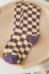 Comfy in Check Socks - Shake Your Bon Bon
