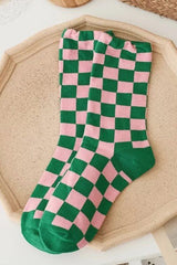 Comfy in Check Socks - Shake Your Bon Bon