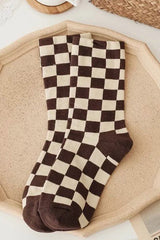 Comfy in Check Socks - Shake Your Bon Bon