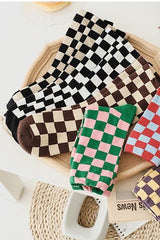 Comfy in Check Socks - Shake Your Bon Bon