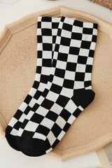 Comfy in Check Socks - Shake Your Bon Bon